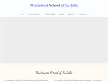 Tablet Screenshot of montessorilajolla.com